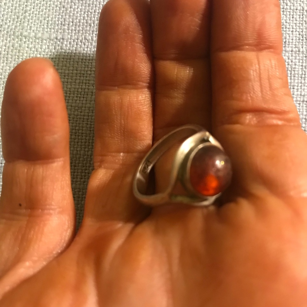 Red stone ring